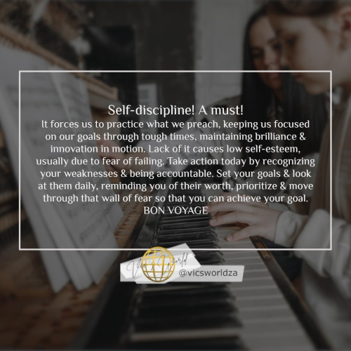 Self-discipline-a-must